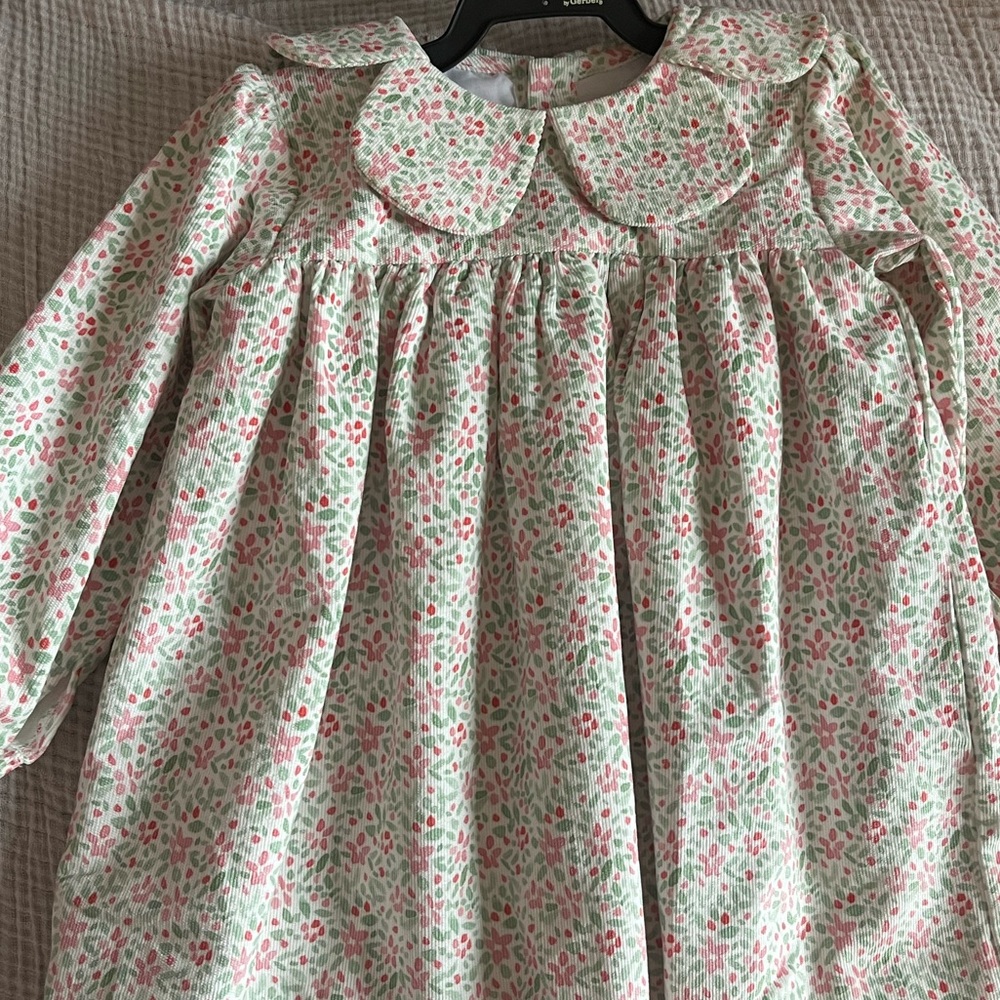 Cecil and Lou corduroy Christmas dress